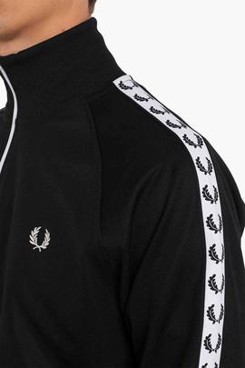 CHAQUETA DEPORTIVA TAPED TRACK JACKET NEGRA