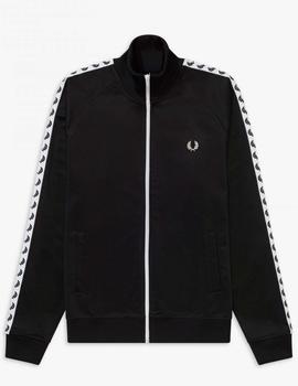 CHAQUETA DEPORTIVA TAPED TRACK JACKET NEGRA