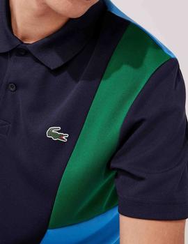 POLO LACOSTE SPORT TRANSPIRABLE MULTICOLOR