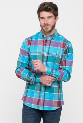 CAMISA DE HOMBRE TARTAN VERDE