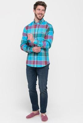 CAMISA DE HOMBRE TARTAN VERDE