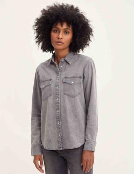 CAMISA VAQUERA LEVI’S® WOMEN'S ESSENTIAL WESTERN GRIS