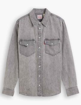 CAMISA VAQUERA LEVI’S® WOMEN'S ESSENTIAL WESTERN GRIS