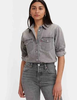 CAMISA VAQUERA LEVI’S® WOMEN'S ESSENTIAL WESTERN GRIS