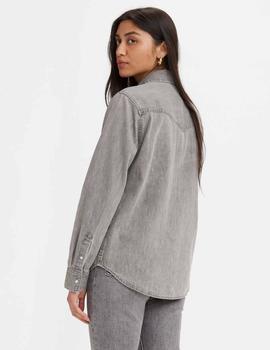 CAMISA VAQUERA LEVI’S® WOMEN'S ESSENTIAL WESTERN GRIS