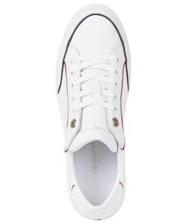 ZAPATILLAS TOMMY CORPORATE BLANCAS CON VIVO MULTICOLOR