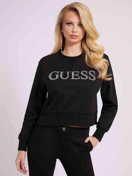 Sudadera GUESS JEANS Mujer Algodón (M - Negro)