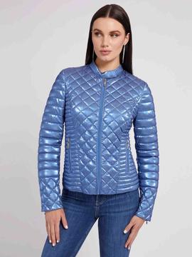 CHAQUETA ACOLCHADA NEW VONA JACKET AZUL METALIZADA