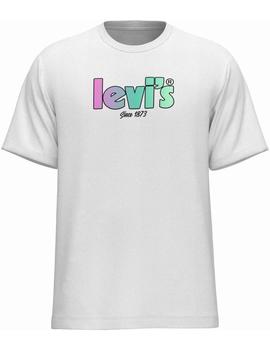 CAMISETA LEVI’S® RELAXED FIT LOGO DEGRADÉ BLANCA