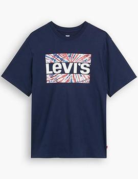 CAMISETA LEVI’S® RELAXED FIT TIE DYE AZUL MARINO