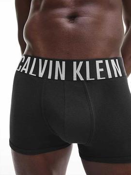 BOXER TRUNK MEDIUM RISE 2 PACK INTENSE POWER NEGRO Y CELESTE