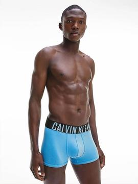 BOXER TRUNK MEDIUM RISE 2 PACK INTENSE POWER NEGRO Y CELESTE