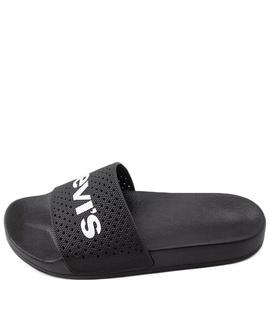 CHANCLAS DE PISCINA JUNE PERF NEGRAS