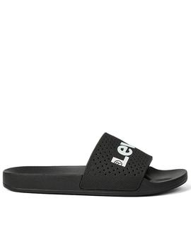 CHANCLAS DE PISCINA JUNE PERF NEGRAS