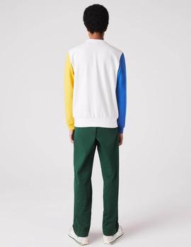 SUDADERA LACOSTE COLOR BLOCK MULTICOLOR