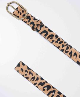 CINTURON CON HEBILLA OVAL ANIMAL PRINT