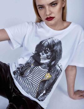 CAMISETA UNISEX JOEY SKULL BLANCA