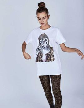 CAMISETA UNISEX KURT SKULL BLANCA