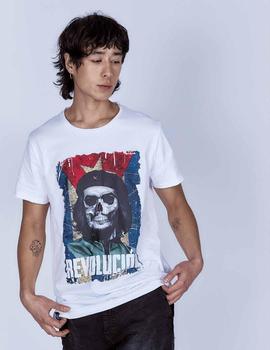 CAMISETA UNISEX CHE SKULL BLANCA