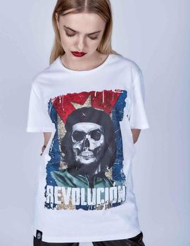 CAMISETA UNISEX CHE SKULL BLANCA