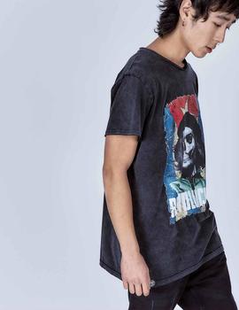 CAMISETA UNISEX REVOLUCIÓN SKULL NEGRA DEGRADÉ