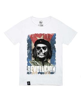 CAMISETA UNISEX CHE SKULL BLANCA