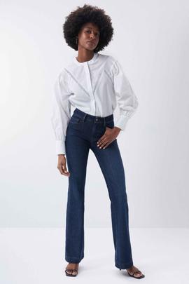 PANTALÓN VAQUERO DESTINY FLARE EN DENIM AZUL ÍNDIG