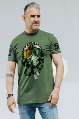 CAMISETA DE HOMBRE TOP VERDE CAQUI