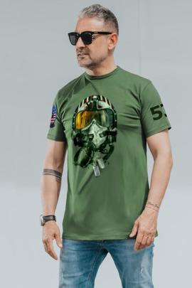 CAMISETA DE HOMBRE TOP VERDE CAQUI