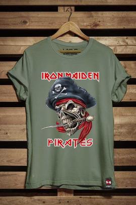 CAMISETA DE HOMBRE MAIDEN VERDE CAQUI