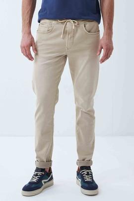 PANTALÓN VAQUERO S-RESIST REGULAR FIT EN DENIM BEIGE DEGRADÉ