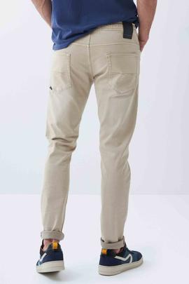 PANTALÓN VAQUERO S-RESIST REGULAR FIT EN DENIM BEIGE DEGRADÉ