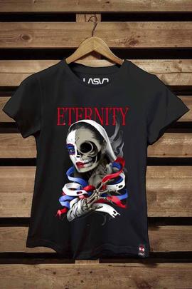 CAMISETA DE MUJER ETERNITY NEGRA