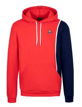 SUDADERA DE HOMBRE CON CAPUCHA SAISON 1 ROJA Y AZUL MARINO