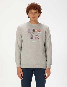 SUDADERA FRIENDS AND CO GRIS VIGORÉ