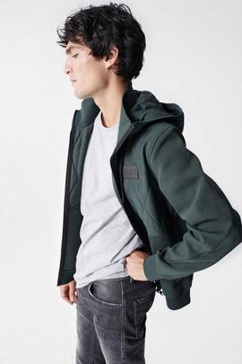 CHAQUETA DE FELPA CON ACOLCHADO VERDE