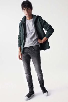 CHAQUETA DE FELPA CON ACOLCHADO VERDE