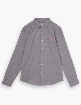 CAMISA BATTERY SLIM FIT GRIS