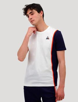 CAMISETA DE HOMBRE SAISON 1 BLANCA Y AZUL MARINO