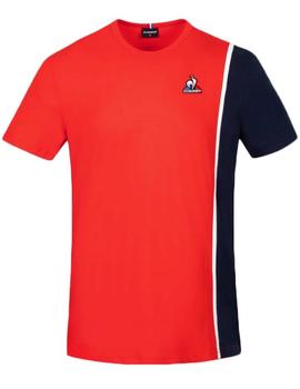 CAMISETA DE HOMBRE SAISON 1 ROJA Y AZUL MARINO