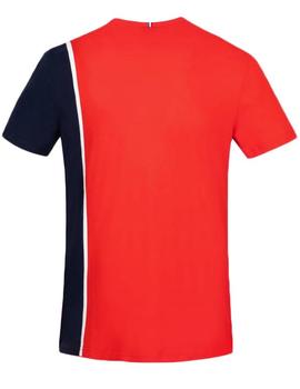 CAMISETA DE HOMBRE SAISON 1 ROJA Y AZUL MARINO