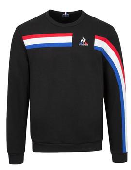 SUDADERA UNISEX TRICOLORE NEGRA