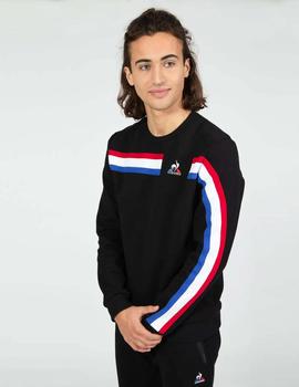 SUDADERA UNISEX TRICOLORE NEGRA