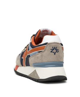 ZAPATILLAS YAK-M GRIS, NARANJA Y AZUL MARINO