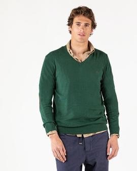 JERSEY CUELLO PICO CODERAS VERDE BOTELLA