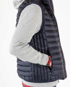 CHALECO GUATEADO BÁSICO AZUL MARINO