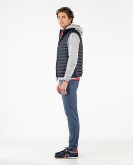 CHALECO GUATEADO BÁSICO AZUL MARINO