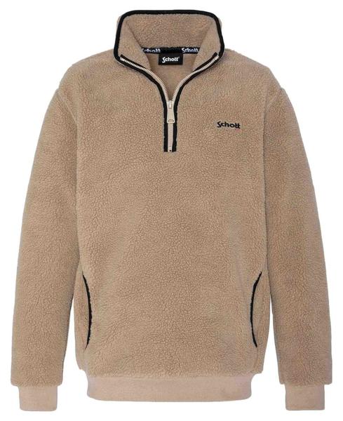 Amasar Pilar En necesidad de SUDADERA POLAR SCHOTT SWANDRIC2 BEIGE