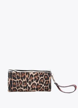 CARTERA PATCH ANIMAL CEBRA PRINT