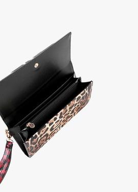 CARTERA PATCH ANIMAL CEBRA PRINT